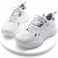  marjin women`s high-sole sneakers lace-up sneakers virez white.