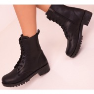  soho black matte women`s boots & booties 13734