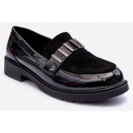  shiny loafers with black sbarski hy317 decoration