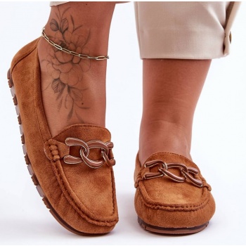 women`s suede moccasins with flat sole σε προσφορά
