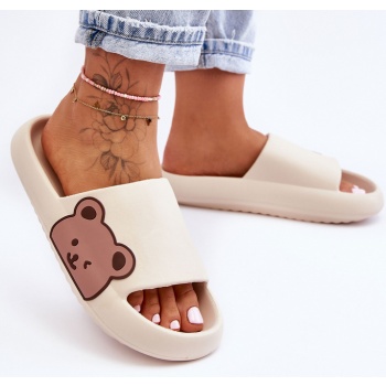 women`s light foam slippers bear motif σε προσφορά