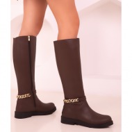  soho brown women`s boots 17521
