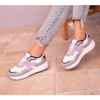 soho women`s ice-white-lilac sneakers