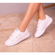 soho women`s white sneakers 18323