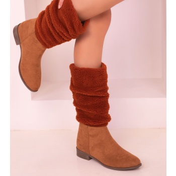 soho tan women`s suede boots & booties σε προσφορά