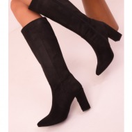  soho women`s black suede boots 16593