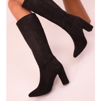 soho women`s black suede boots 16593 σε προσφορά