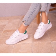 soho white-green women`s sneakers 18323