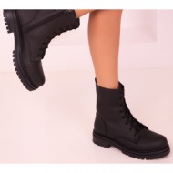 soho black matte women`s boots & booties 13786