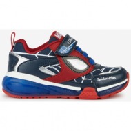  red and blue boys sneakers geox bayonyc - boys