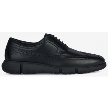 black men`s leather shoes geox adacter