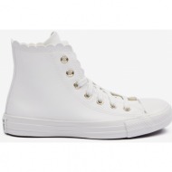  white womens ankle sneakers converse chuck taylor all star mono - ladies