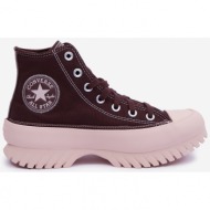  burgundy womens ankle sneakers on the converse platform chuck taylor - women