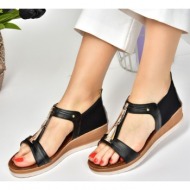  fox shoes black women`s low-heeled daily sandals