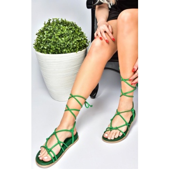 fox shoes green women`s sandals with σε προσφορά