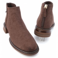  marjin women`s casual boots & booties with zipper at the back efren brown.