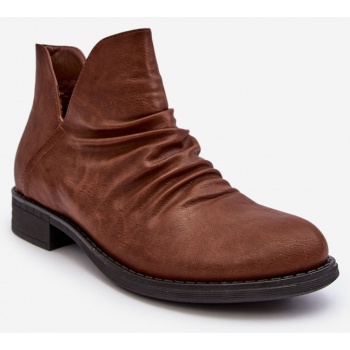 brown insulated ankle boots sakaala σε προσφορά