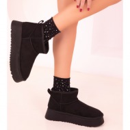  soho black suede women`s boots & booties 18351