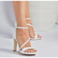  fox shoes white women`s thick heeled shoes