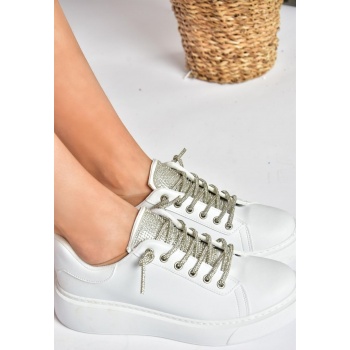 fox shoes white stone lace-up women`s σε προσφορά