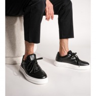  marjin men`s sneakers high-sole lace-up sneakers azka black.