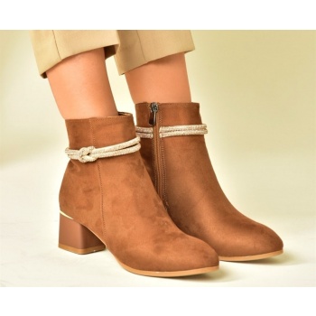 fox shoes tan and suede women`s boots σε προσφορά