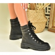  fox shoes black lace-up women`s casual ankle boots