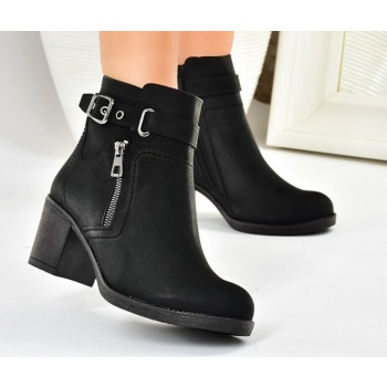 fox shoes women`s black thick heeled σε προσφορά