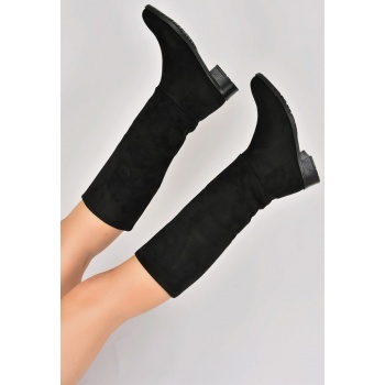 fox shoes women`s black suede flat σε προσφορά