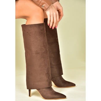 fox shoes women`s brown suede thin σε προσφορά