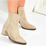  fox shoes beige/brown women`s suede boots