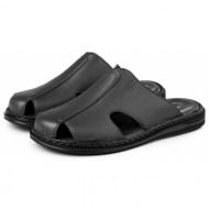 ducavelli stan men`s genuine leather slippers, genuine leather slippers, orthopedic sole slippers, l
