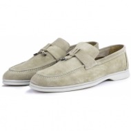  ducavelli cerrar suede genuine leather men`s casual shoes loafers sand beige.