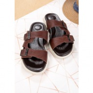  ducavelli bada men`s genuine leather slippers, genuine leather slippers, orthopedic sole slippers, l