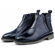  ducavelli leeds genuine leather chelsea daily boots with non-slip soles, navy blue.