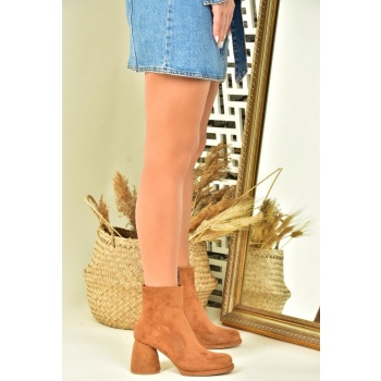 fox shoes tan and suede women`s boots σε προσφορά