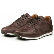 ducavelli ageo genuine leather men`s casual shoes brown