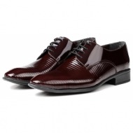  ducavelli shine genuine leather men`s classic shoes claret red