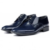  ducavelli shine genuine leather men`s classic shoes navy blue