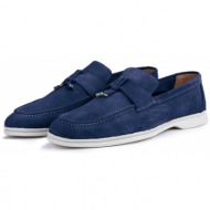  ducavelli cerrar suede genuine leather men`s casual shoes loafers shoes navy blue.