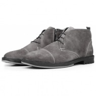  ducavelli masquerade genuine leather anti-slip sole daily boots gray