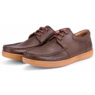  ducavelli jazzy genuine leather men`s casual shoes brown