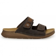  polaris 404155.m3fx brown men`s slippers