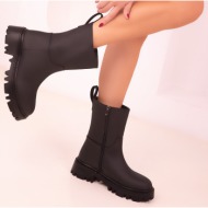  soho black matte women`s boots & booties 18423