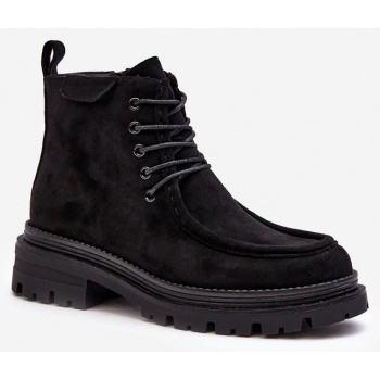 women`s zipper ankle boots - black σε προσφορά