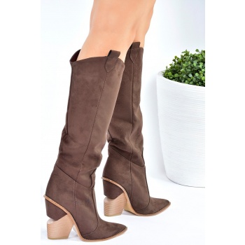 fox shoes women`s brown suede boots σε προσφορά