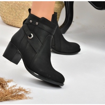 fox shoes women`s black thick heeled σε προσφορά