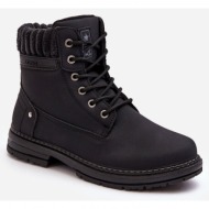  women`s leather insulated boots black katalis