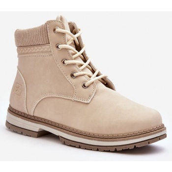 women`s leather insulated boots beige σε προσφορά