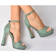  fox shoes women`s green heeled shoes